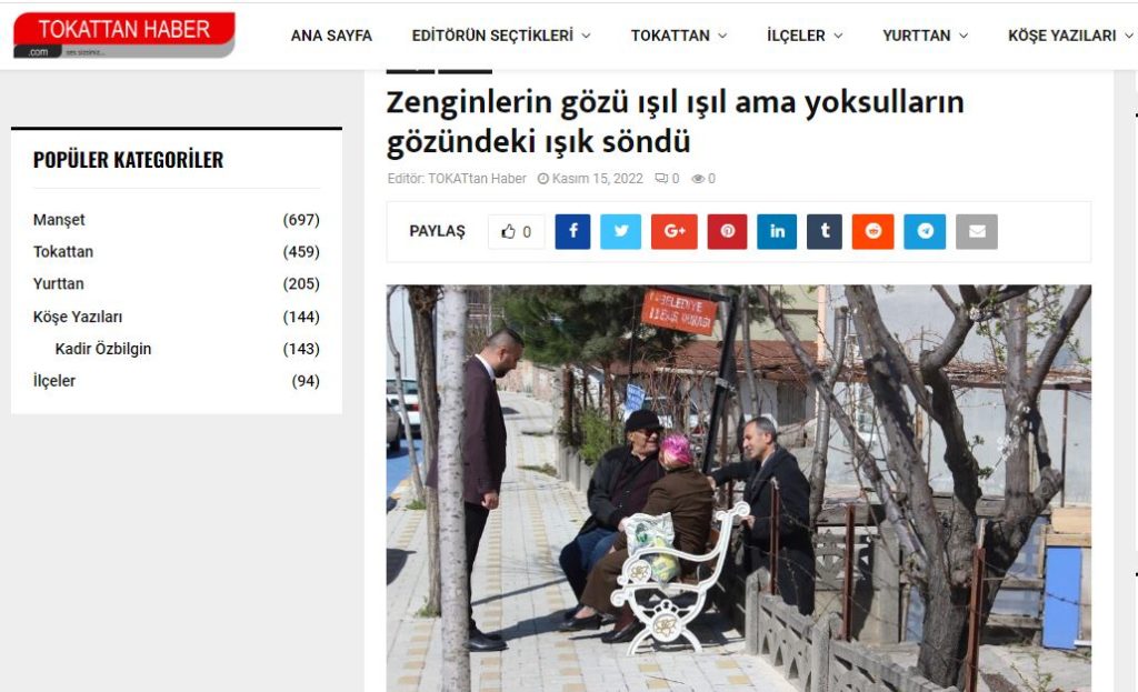 Zenginlerin gözü ışıl ışıl ama yoksulların gözündeki ışık söndü