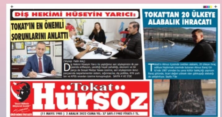 YARICI, TOKAT’IN EN ÖNEMLİ SORUNLARINI ANLATTI