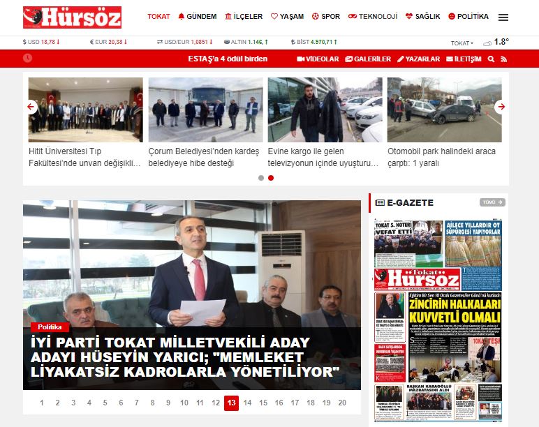 İYİ PARTİ TOKAT MİLLETVEKİLİ ADAY ADAYI HÜSEYİN YARICI; “MEMLEKET LİYAKATSİZ KADROLARLA YÖNETİLİYOR”