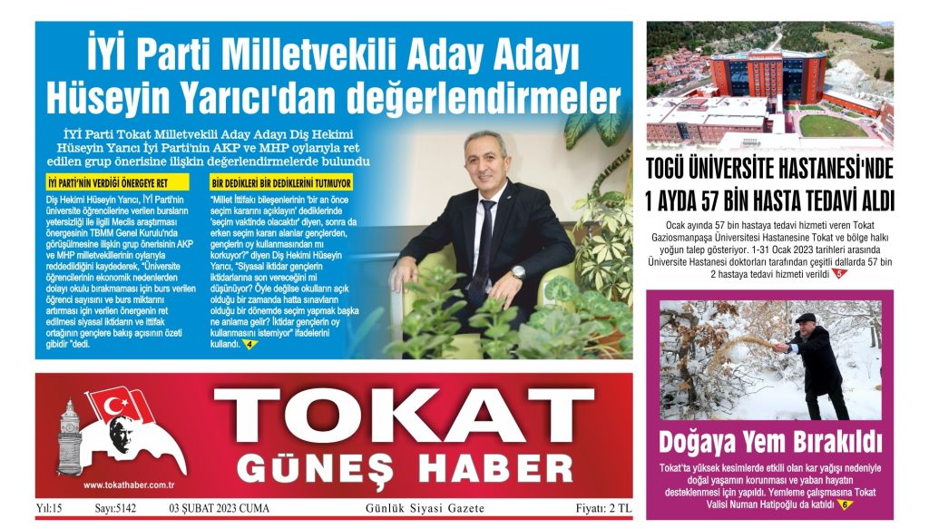 İYİ PARTİ MİLLETVEKİLİ ADAY ADAYI HÜSEYİN YARICI’DAN DEĞERLENDİRMELER