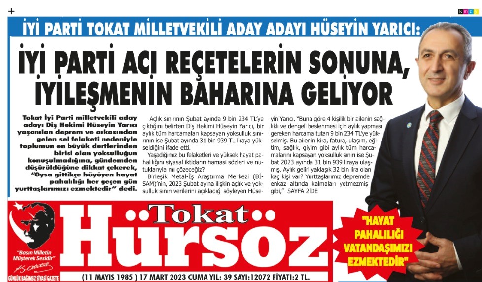 İYİ PARTİ ACI REÇETELERİN SONUNA, İYİLEŞMENİN BAHARINA GELİYOR