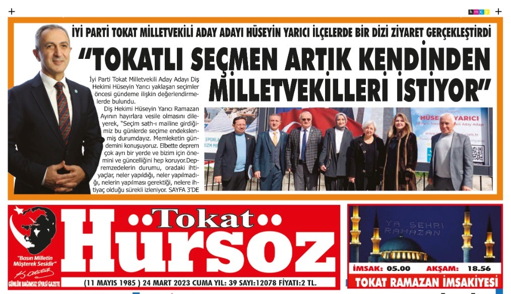 TOKATLI SEÇMEN ARTIK KENDİNDEN MİLLETVEKİLLERİ İSTİYOR